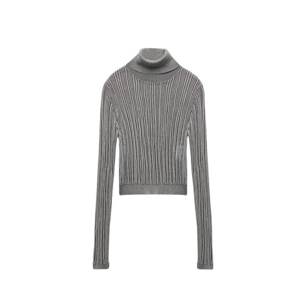 ZARA - RIBBED CROPPED TOP